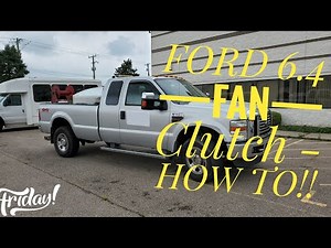 09 6.4 Diesel Fan Clutch Replacement | Diag & HOW TO
