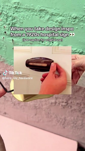 Reviving 1920s Hospital Rotating Brass Signs