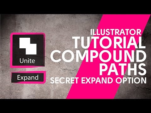 Illustrator Tutorial The Unite Tool and Compound Paths