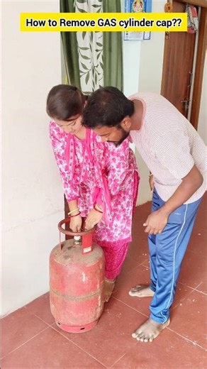 🤣How to remove GAS cylinder cap💯#shorts #sathyamagi