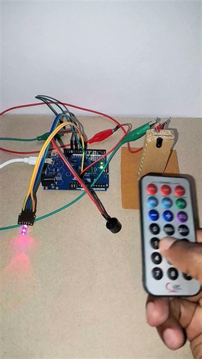 I Tricked a Fire Sensor Using Infrared 😱🔥 Arduino Experiment #shorts