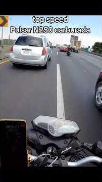 top speed Pulsar N250 carburada