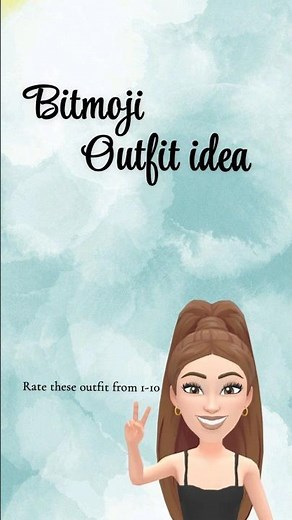 Aesthetic Bitmoji Outfit Ideas for Girls💙 #trending #bitmojichallenge #snapchatbitmoji #snapchat