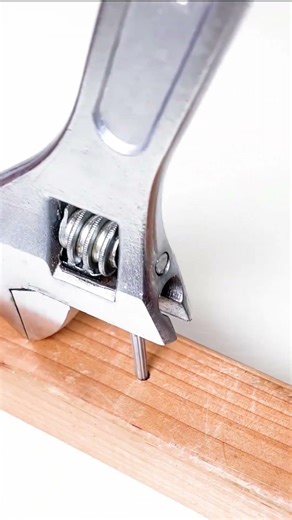 remove nails using an adjustable wrench #remove #nails #adjustablewrench #shorts