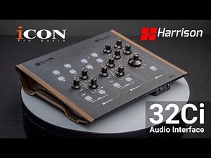 Introducing the iCON Pro Audio Harrison 32Ci Analog MicPreamps with 12-channel USB C Audio Interface
