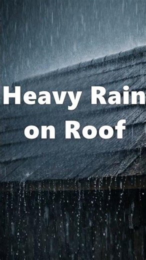 Rain on Roof Sounds for Sleeping - BLACK SCREEN