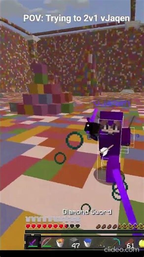Minecraft PvP BlocksMc | Bedwars | #shorts #blocksmc