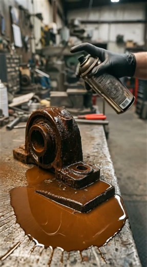 20 Year Old Rust vs Industrial Spray Rust Removal | Satisfying Metal Restoration #Shorts#beforeafter