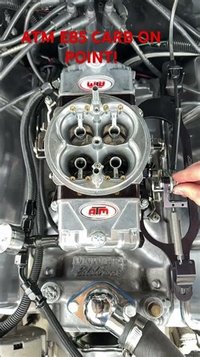 ATM E85 Carburetor Pump shot action! #automobile #e85 #automobile #sbc #builtnotbought