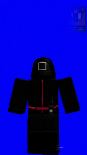 Roblox - Squid Game 2: Masked Officer Outfit | Black Guard Avatar Costume | Roblox Squid Game Avatar