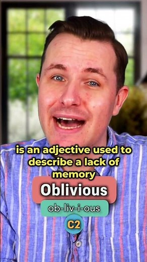 Oblivious - Meaning, Pronunciation, Synonyms and an Example Sentence (English Word of the Day)