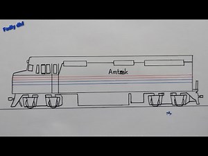 How to draw Amtrak Paint Schemes Locomotive | easy drawing for beginners