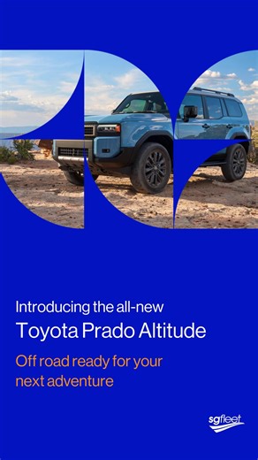 SG Fleet AU on Instagram: "Meet the all-new Toyota Prado Altitude – the ultimate off-road companion that won’t compromise on luxury or practicality. ✨ Why we love it: - The retro-inspired design pays homage to the legendary LandCruiser heritage, inspired by the iconic 70 Series and FJ40. - Off-road features like the Stabiliser Disconnect Mechanism (SDM) give you more control over any terrain. - The cabin is roomy and comfortable, with ample room across both rows. The boot is well sized with 954 