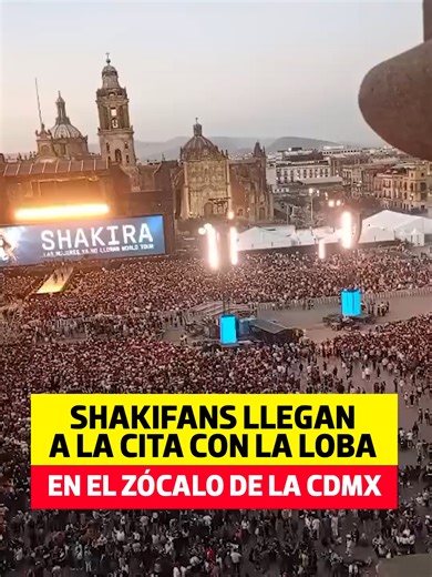 Concierto gratuito de Shakira en el Zócalo CDMX
