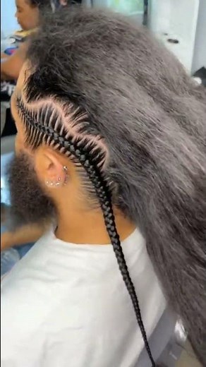💚Trenzas pegadas para HOMBRES #braidstyles #braidedhairstyles #trenzasafricanas