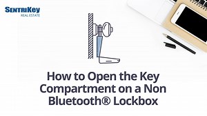 How to Open the Key Compartment on a Non-Bluetooth® Lockbox | SentriKey® Real Estate
