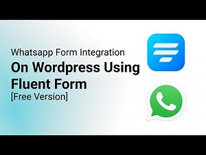 Whatsapp Form Integration On Wordpress Using Fluent Form [Free Version]