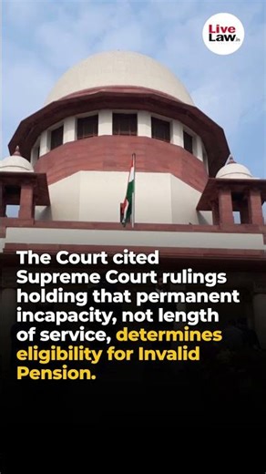 Calcutta HC: Invalid Pension Payable Even Without 10 Years' Service if Disability Is Permanent