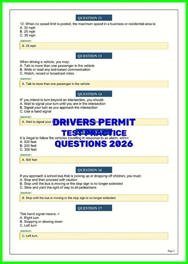 DRIVERS PERMIT TEST PRACTICE QUESTIONS 2026 video