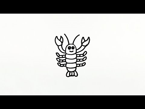 How to draw LOBSTER 🦞 for kids
