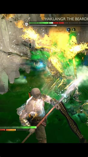 How to break Haklangr's shield instantly? 😲 (Secret Magic Build) #GodOfWarRagnarok #Haklangr #Shorts Haklangr the Bearded has the strongest shield in the game, but this "Infinite Runic Spam" build melts right through it. 😤 By equipping the Belt of Enlightenment and the Seal of Runic Storm, I gain massive damage bonuses when hitting status-afflicted enemies. I cycled through my Runic attacks to create an elemental storm that deleted his shield and health bar in seconds. Watch the Full Guide her