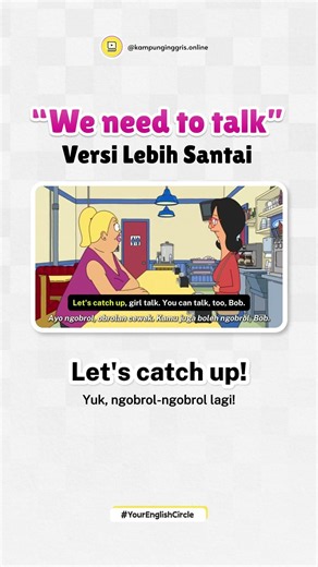 If you're angry, don't just say "We need to talk," try changing it to this #learnenglish #english...