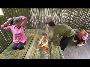 with my wife to build a new house, 10 days living in the forest with my family-green forest life .