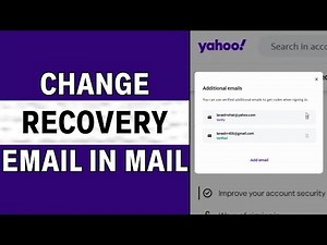How to Change Recovery Email in Yahoo Mail
