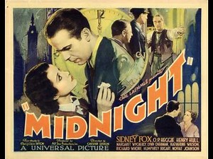 Sidney Fox & Humphrey Bogart in "Midnight" (1934)