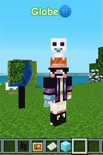 How to make Globe in Minecraft #minecraft #shorts