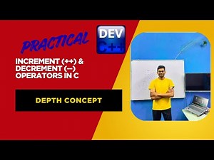 increment and decrement operator in C programming Practical