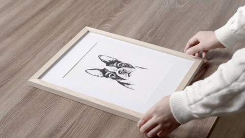 24x36 Poster Frame, Natural Solid Wood 24 x 36 Inch Picture Frame, Rustic Frame 24"x36" for Wall Mounting, 24x36 Picture Frame Matted to 20x30, 36 x 24 Photo Frame Art Frame for Wall Decor, 3 Pack