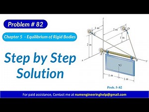 5–82. The sign has a mass of 100 kg with center of mass at G.#statics