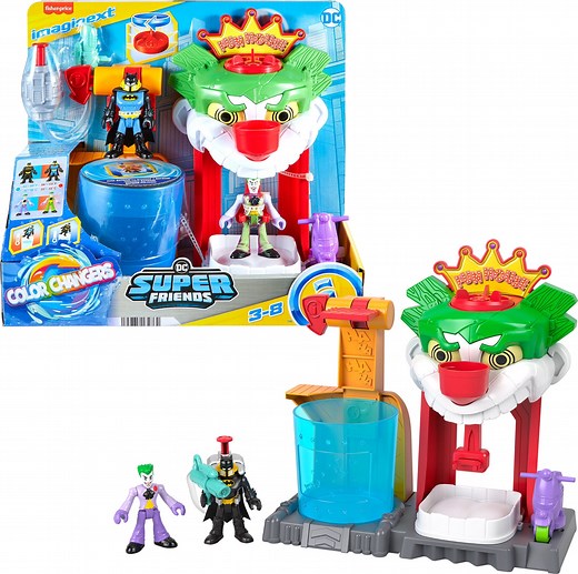 Imaginext DC Super Friends Batman Playset with Color Changing Action, The Joker Funhouse - Walmart.com