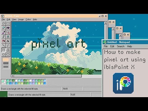 How to make Pixel Art using ibisPaint X step by step✨| Aesthetic Vlog