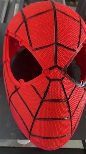 3-D Printed Spider-Man Helmet