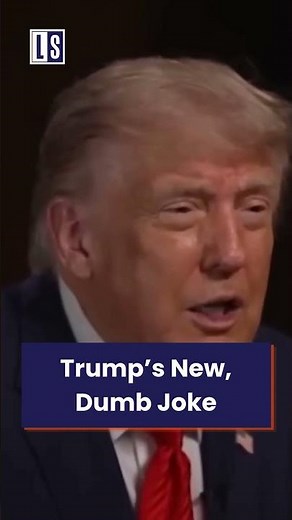 Trump's new, dumb joke. Not funny, but he won't let it go. #Trump #GOP #Politics