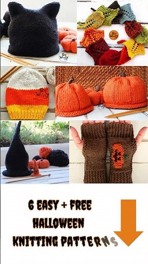 6 Easy + Free Halloween Knitting Patterns for this Fall #sowoolly #knitting #shorts #halloween2025