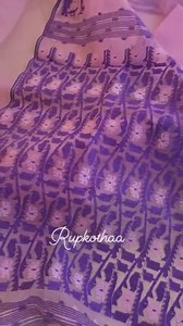 Elegant... Soft... Attractive!! Very fine threaded works!! #jandanisaree #Exclusivejamdani #jamdani #sareelovee #saree | Rupkotha (An Exclusive Brand of Jamdani)