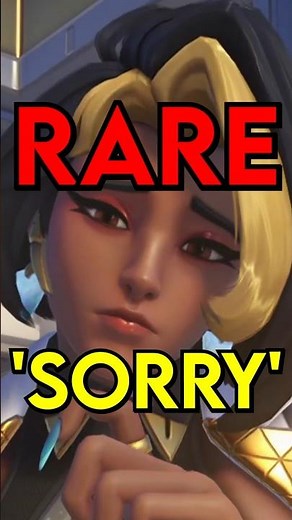 DOMINA Has A RARE 'Sorry' VOICELINE In Overwatch #shorts #overwatch #overwatch2 #ow2 #ow