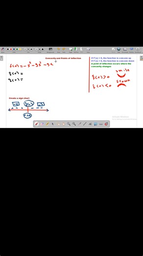Mohammad Academy on Instagram‎: "حاسس إن Concavity & Inflection Points معقدة؟ What if I tell you إنها أسهل من ما تتخيل 🤯📈 📘 Example Explained: لو عندك function وبدأنا ناخد first derivative نعرف الـ increasing & decreasing 📊 بس السحر الحقيقي بيظهر مع second derivative ✨ لو f''(x) > 0 ➝ graph is concave up ⬆️ لو f''(x)