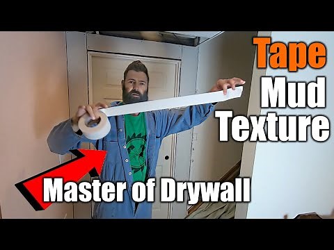 Drywall Tape, Mud And Texture To Perfection | So Easy | THE HANDYMAN |