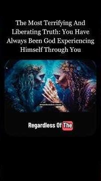 The most terrifying and liberating truth: you have always been God. 🕯️ #Awakening #Consciousness
