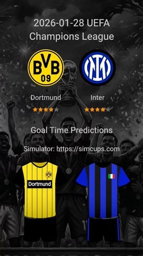 Borussia Dortmund vs. Internazionale: 2026-01-28 UEFA Champions League | Ultimate Prediction.