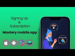 Signing up Subscription. Mastery mobile app