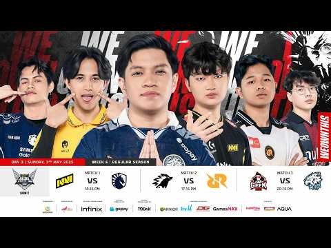 🔴 LIVE | MPL ID S17 | Regular Season Day 3 Week 6 | English