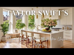 Tour Taylor Swift’s Elegant Neutral Kitchen with Modern Classic Design