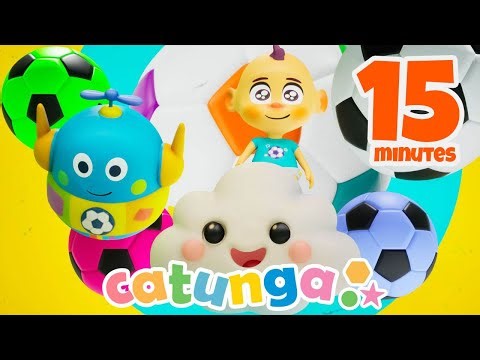 Roll the Soccer Ball 🎨⚽ Colorful balls & MORE + Nursery Rhymes | Color Songs Karaoke