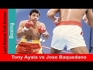 Tony Ayala Jr vs Jose Baquedano, Widescreen Full Fight & Knockout, Boxing Match 1981