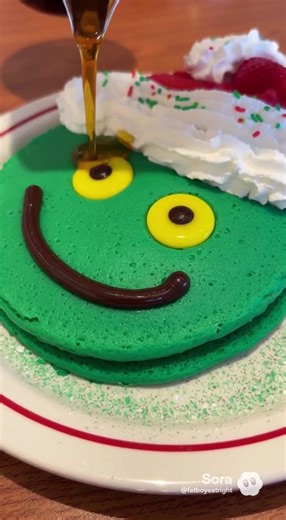 Get to I hop they pancakes is crazy pancakes #grinch #philly #fyp #food #ai